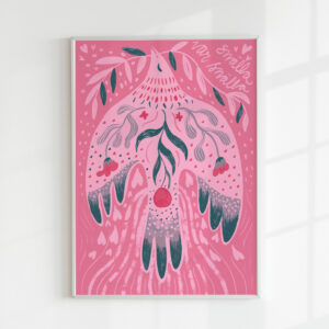 Snälla var snälla – poster (rosa)
