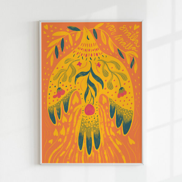 Snälla var snälla – poster (gul)